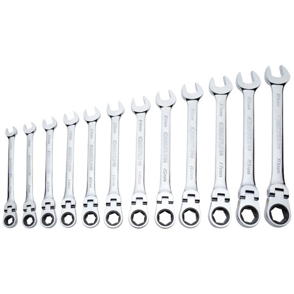 Carlyle Metric Flexible Ratcheting Wrench Set (12 Pieces) Car Smart