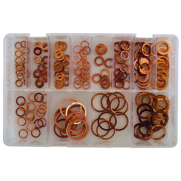 Copper Washers Imperial Assorted Box Qty 250 Car Smart