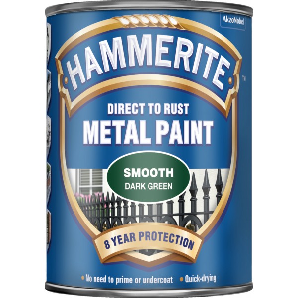 Direct To Rust Metal Paint Smooth Dark Green 750ml Car Smart
