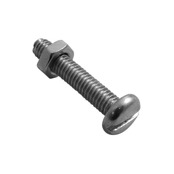 Machine Screws & Nuts 4BA x 1in. Pack of 100 Car Smart
