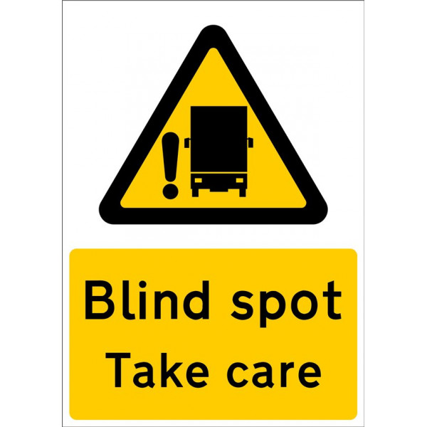 Outdoor Vinyl Sticker - Blind Spot Take Care - Large - Car Smart