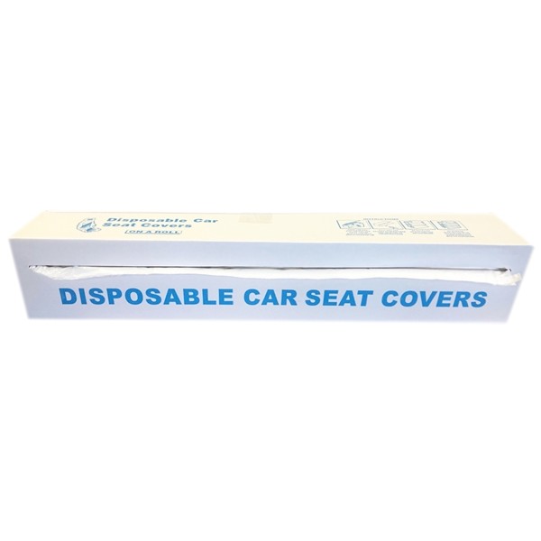 Disposable Heavy Duty Seat Covers – White – Roll of 100