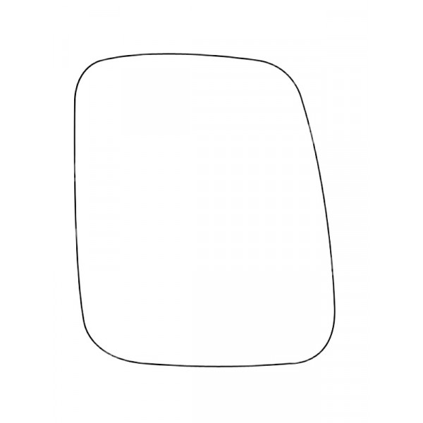 APEC Replacement Stick-On Commercial Vehicle Mirror Glass LHS