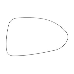 APEC Replacement Stick-On Standard Vehicle Mirror Glass RHS