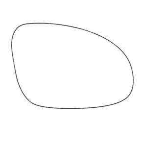 APEC Replacement Stick-On Wide Angle Vehicle Mirror Glass RHS