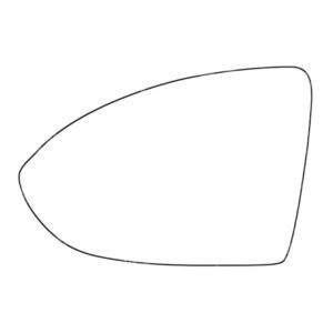 APEC Replacement Stick-On Standard Vehicle Mirror Glass LHS