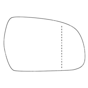 APEC Replacement Stick-On Wide Angle Vehicle Mirror Glass RHS