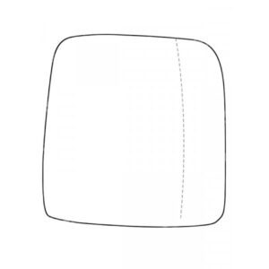 APEC Replacement Stick-On Commercial Vehicle Mirror Glass RHS
