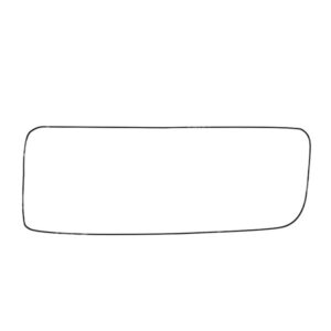 APEC Replacement Stick-On Wide Angle Vehicle Mirror Glass RHS