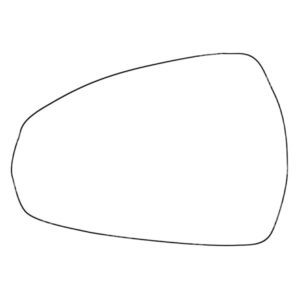 APEC Replacement Stick-On Standard Vehicle Mirror Glass LHS