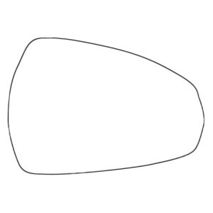 APEC Replacement Stick-On Standard Vehicle Mirror Glass RHS