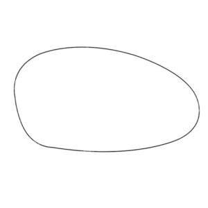 APEC Replacement Stick-On Standard Vehicle Mirror Glass RHS