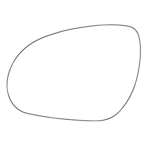 APEC Replacement Stick-On Standard Vehicle Mirror Glass LHS