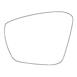APEC Replacement Stick-On Standard Vehicle Mirror Glass LHS