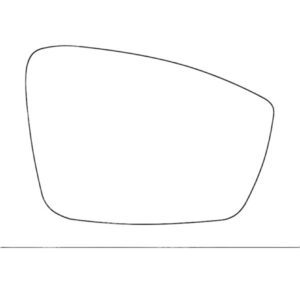 APEC Replacement Stick-On Standard Vehicle Mirror Glass RHS