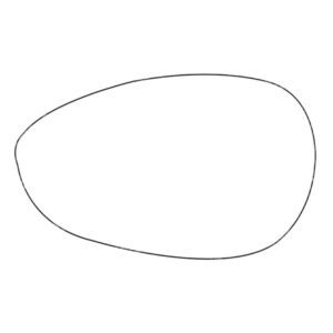 APEC Replacement Stick-On Standard Vehicle Mirror Glass LHS