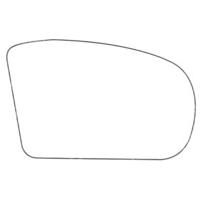 APEC Replacement Stick-On Wide Angle Vehicle Mirror Glass RHS