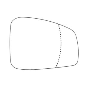APEC Replacement Stick-On Standard Vehicle Mirror Glass RHS