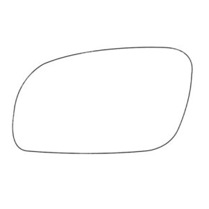 APEC Replacement Stick-On Standard Vehicle Mirror Glass LHS