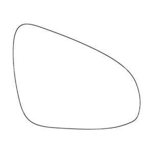 APEC Replacement Stick-On Standard Vehicle Mirror Glass RHS