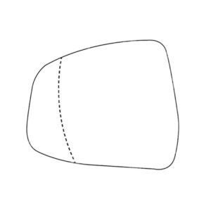 APEC Replacement Stick-On Standard Vehicle Mirror Glass LHS