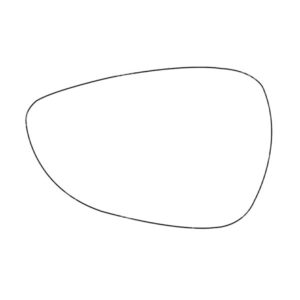 APEC Replacement Stick-On Standard Vehicle Mirror Glass LHS