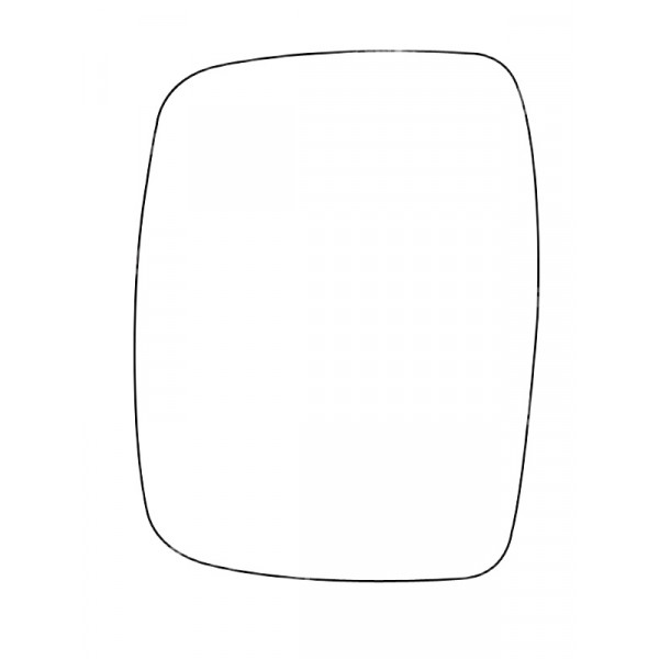 APEC Replacement Stick-On Commercial Vehicle Mirror Glass LHS