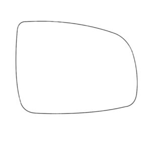 APEC Replacement Stick-On Standard Vehicle Mirror Glass RHS
