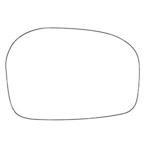 APEC Replacement Stick-On Standard Vehicle Mirror Glass LHS