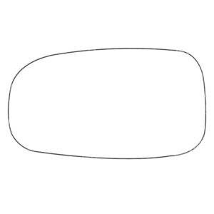APEC Replacement Stick-On Standard Vehicle Mirror Glass LHS
