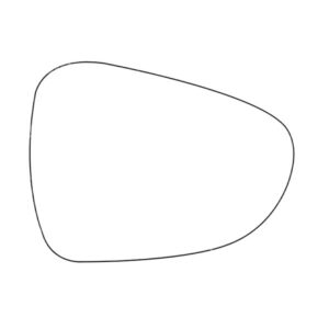 APEC Replacement Stick-On Standard Vehicle Mirror Glass RHS