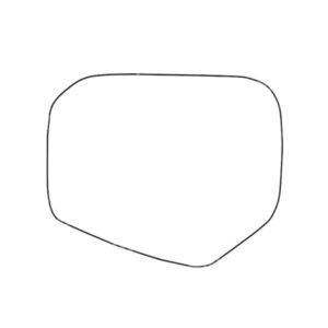 APEC Replacement Stick-On Standard Vehicle Mirror Glass LHS