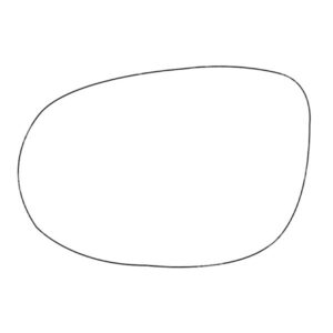 APEC Replacement Stick-On Standard Vehicle Mirror Glass LHS