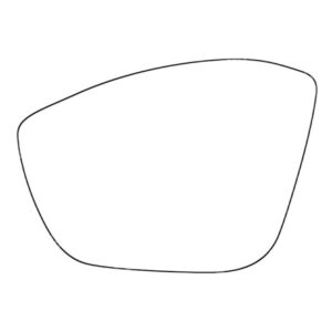 APEC Replacement Stick-On Standard Vehicle Mirror Glass LHS