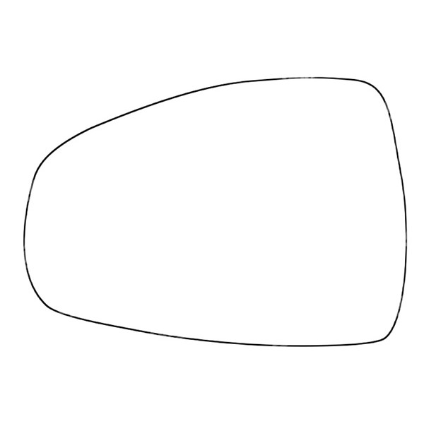 APEC Replacement Stick-On Standard Vehicle Mirror Glass LHS