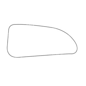 APEC Replacement Stick-On Wide Angle Vehicle Mirror Glass LHS