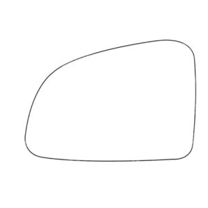 APEC Replacement Stick-On Standard Vehicle Mirror Glass LHS