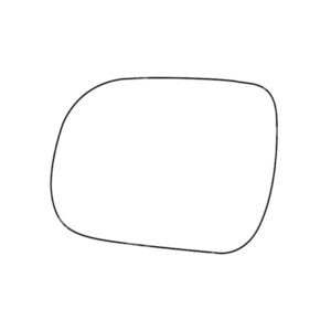 APEC Replacement Stick-On Standard Vehicle Mirror Glass LHS