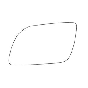 APEC Replacement Stick-On Standard Vehicle Mirror Glass LHS