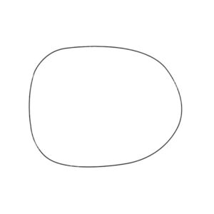 APEC Replacement Stick-On Standard Vehicle Mirror Glass LHS