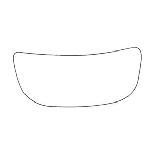 APEC Replacement Stick-On Wide Angle Vehicle Mirror Glass LHS