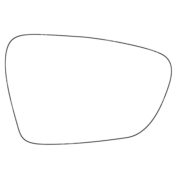 APEC Replacement Stick-On Standard Vehicle Mirror Glass RHS