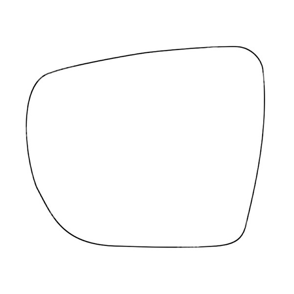 APEC Replacement Stick-On Standard Vehicle Mirror Glass LHS