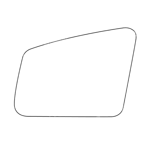 APEC Replacement Stick-On Wide Angle Vehicle Mirror Glass LHS