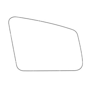 APEC Replacement Stick-On Wide Angle Vehicle Mirror Glass RHS