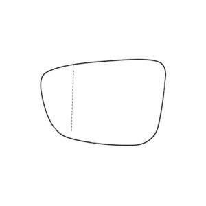 APEC Replacement Stick-On Wide Angle Vehicle Mirror Glass LHS
