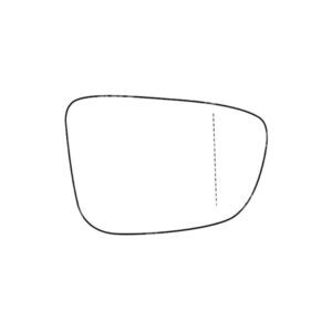 APEC Replacement Stick-On Wide Angle Vehicle Mirror Glass RHS