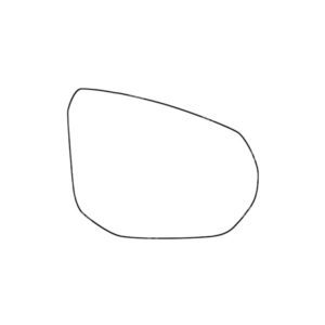 APEC Replacement Stick-On Wide Angle Vehicle Mirror Glass RHS