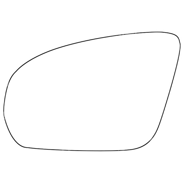 APEC Replacement Stick-On Wide Angle Vehicle Mirror Glass LHS