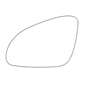 APEC Replacement Stick-On Wide Angle Vehicle Mirror Glass LHS